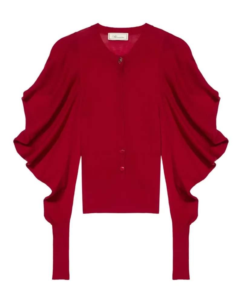 Blumarine Cardigan mit Puffärmeln - Rot Rot