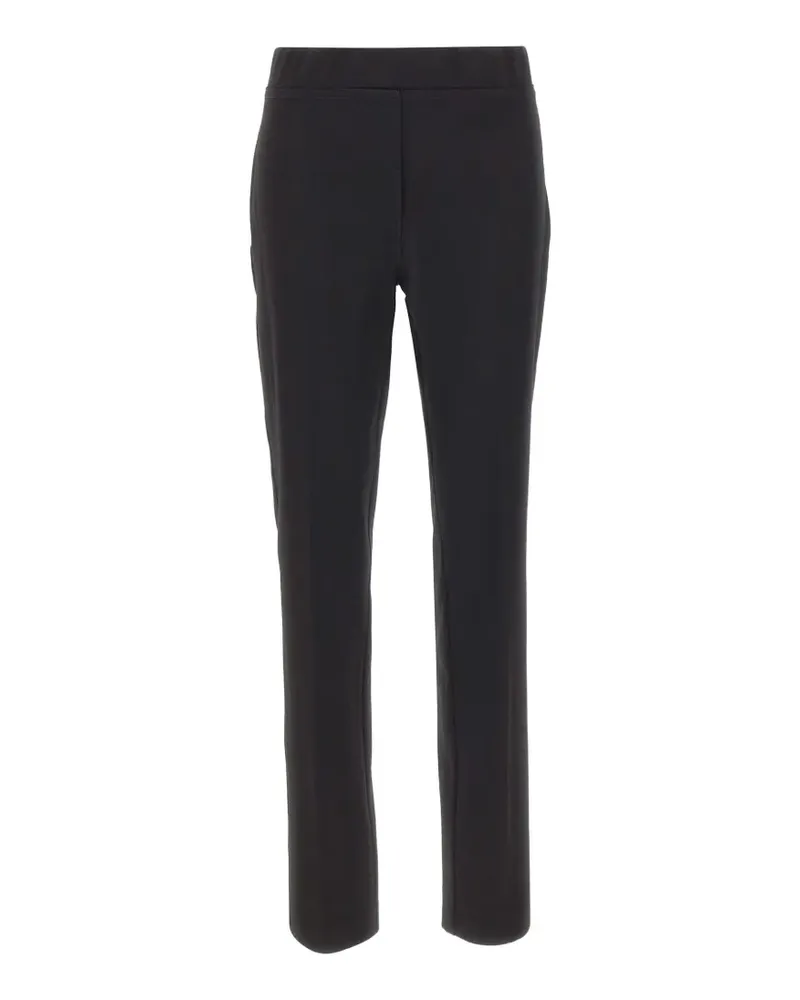 Elena Mirò elasticated-waist straight-leg trousers - Schwarz Schwarz