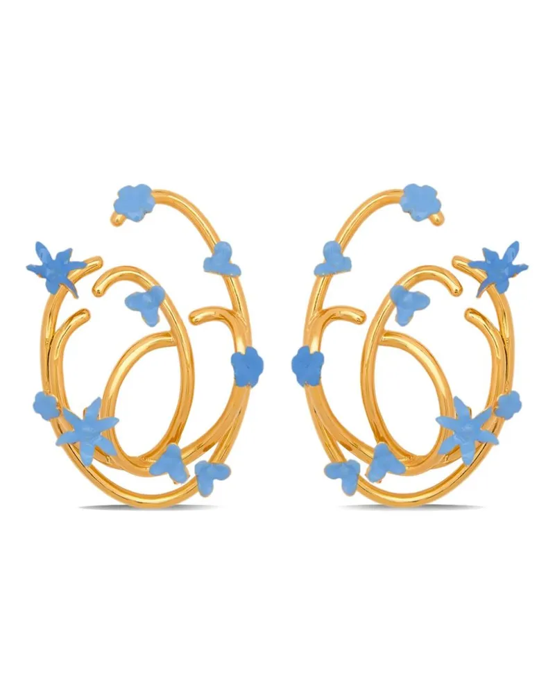 Oscar de la Renta Tangled O Blumenohrringe - Gold Gold