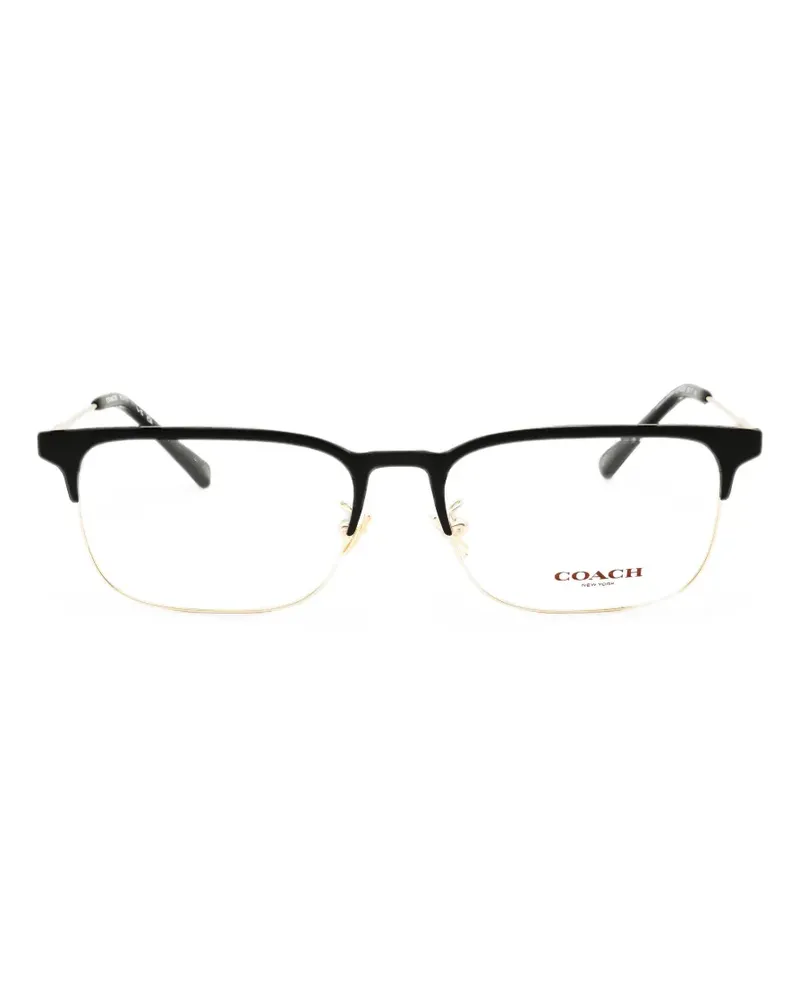 Coach Brille mit eckigem Gestell - Schwarz Schwarz
