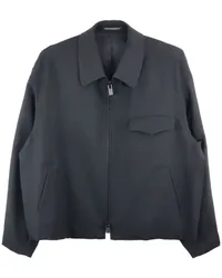 Yohji Yamamoto Hemdjacke mit Reißverschluss Schwarz