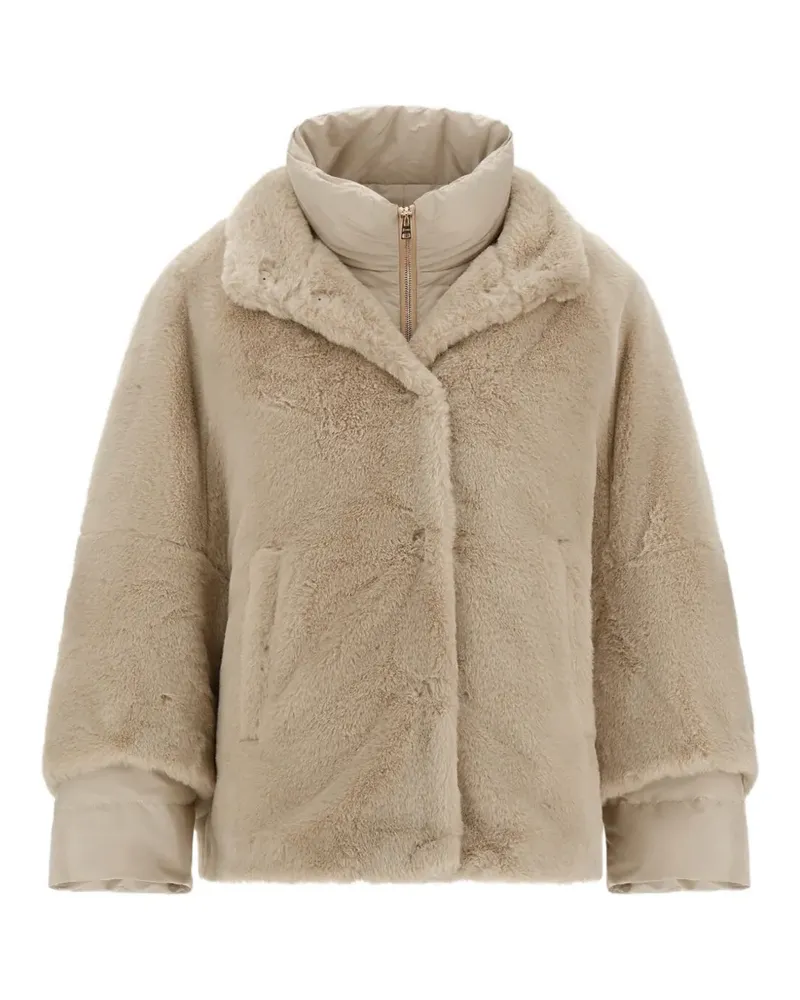 Herno Steppmantel mit Biber-Effekt - Nude Nude