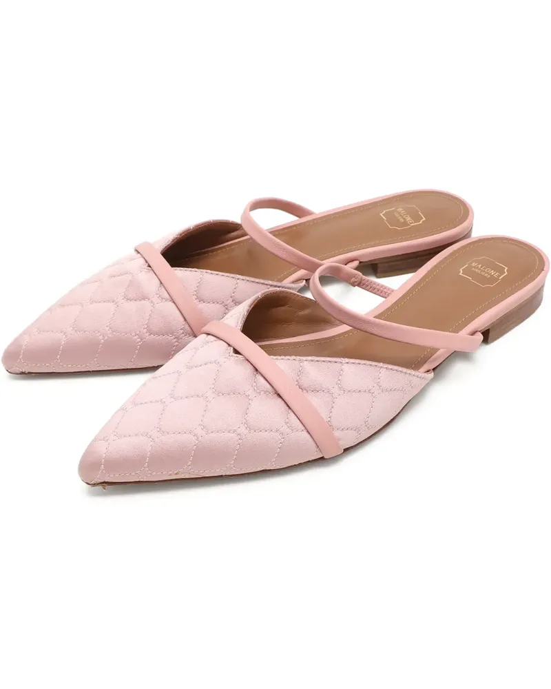 Malone Souliers Gesteppte Mules mit Riemen - Rosa Rosa