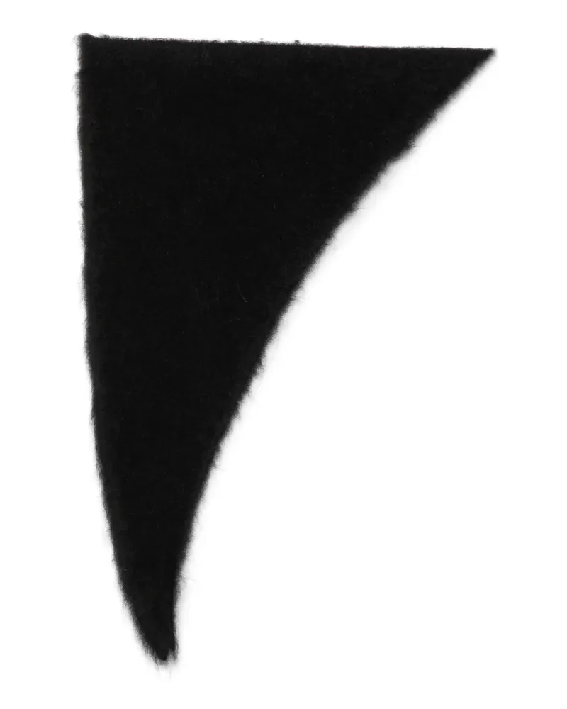 Uma Wang Schal mit Triangel-Form - Schwarz Schwarz