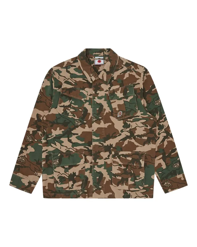 ICECREAM Jacke mit Camouflagemuster - Grün Grün