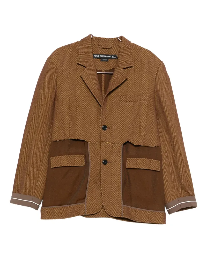 Andersson Bell inside-out sheer blazer - Braun Braun
