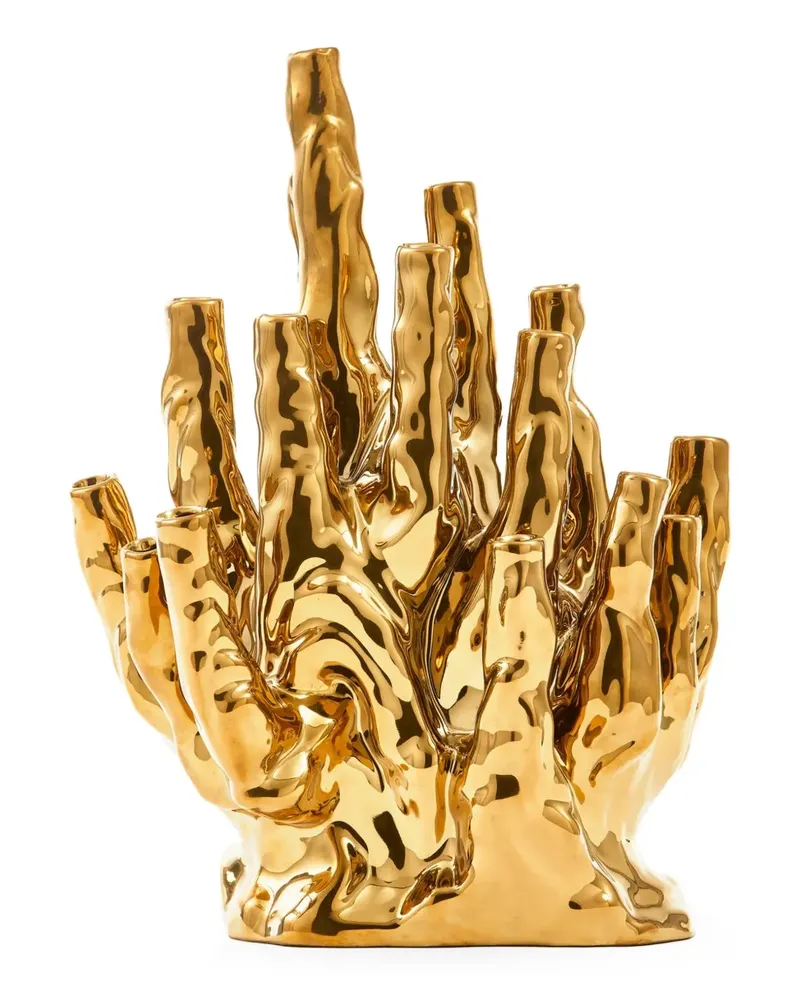 POLSPOTTEN Tulipscoral Vase 20 - Gold Gold