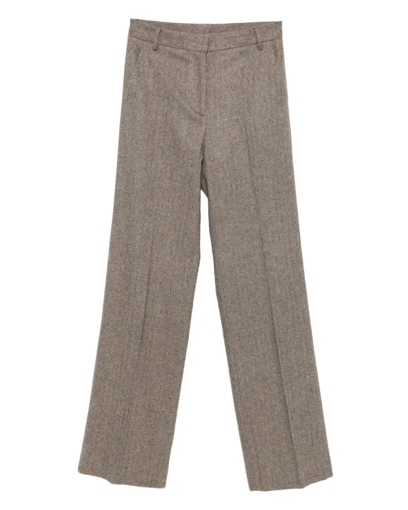 Antonelli Firenze Hose mit Fischgrätenmuster - Braun Braun