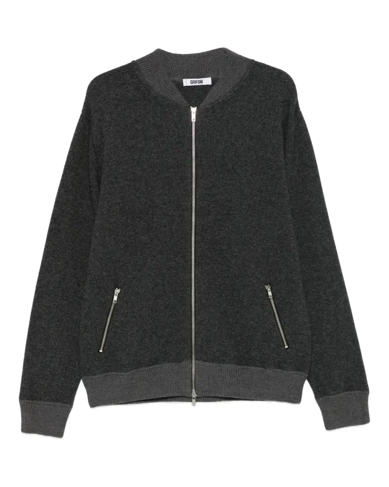 Mauro Grifoni Cardigan mit Reißverschluss - Grau Grau
