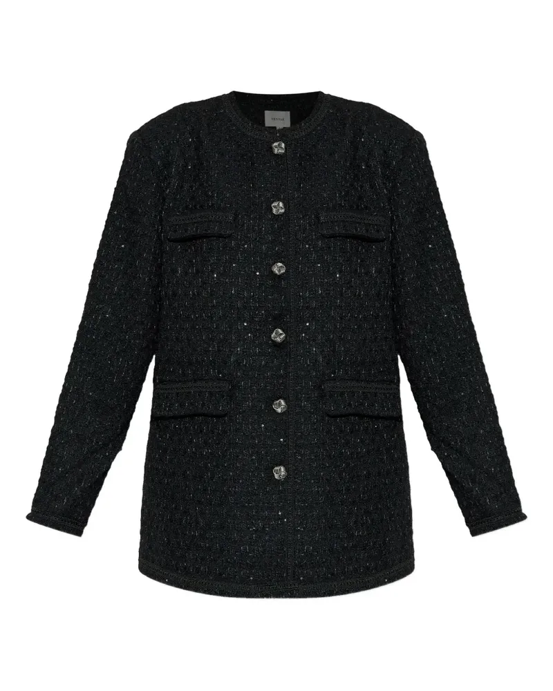 Gestuz Gzkeiko button embellished jacket - Schwarz Schwarz