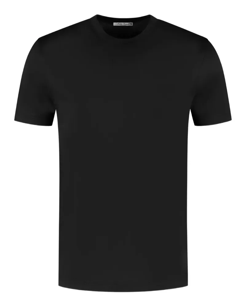 Stefan Brandt Eli Super 60 short-sleeve crew-neck T-shirt - Schwarz Schwarz