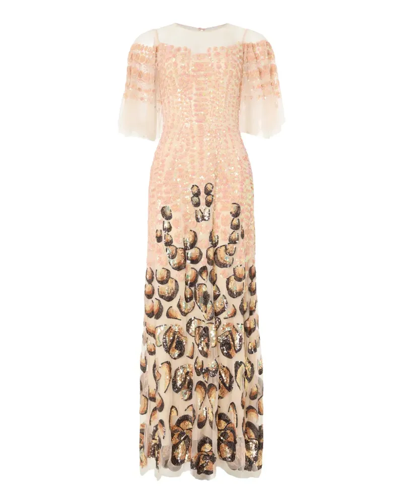 Temperley London Piper maxi dress - Nude Nude