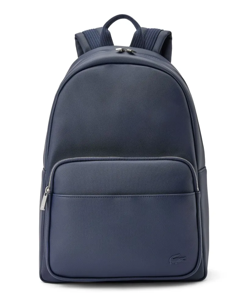 Lacoste Rucksack mit Logo-Applikation Blau