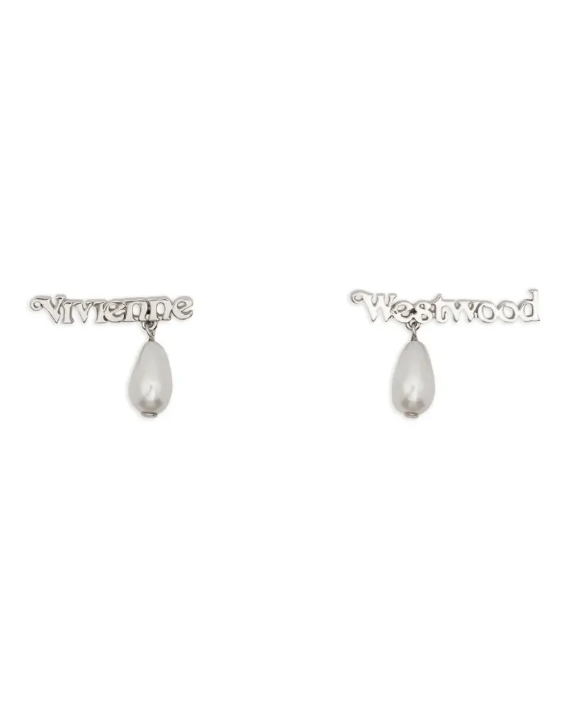 Vivienne Westwood Ohrringe mit Perlenverzierung - Silber Silber