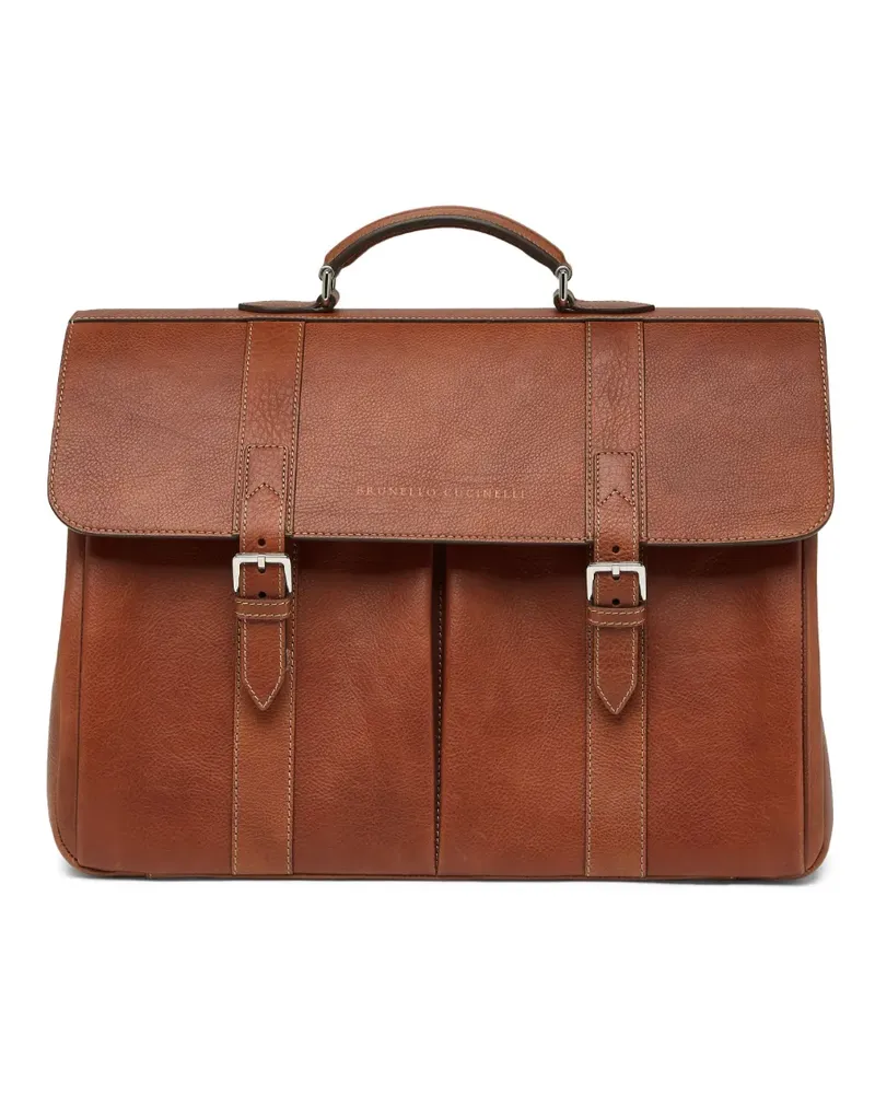 Brunello Cucinelli Klassische Aktentasche - Braun Braun