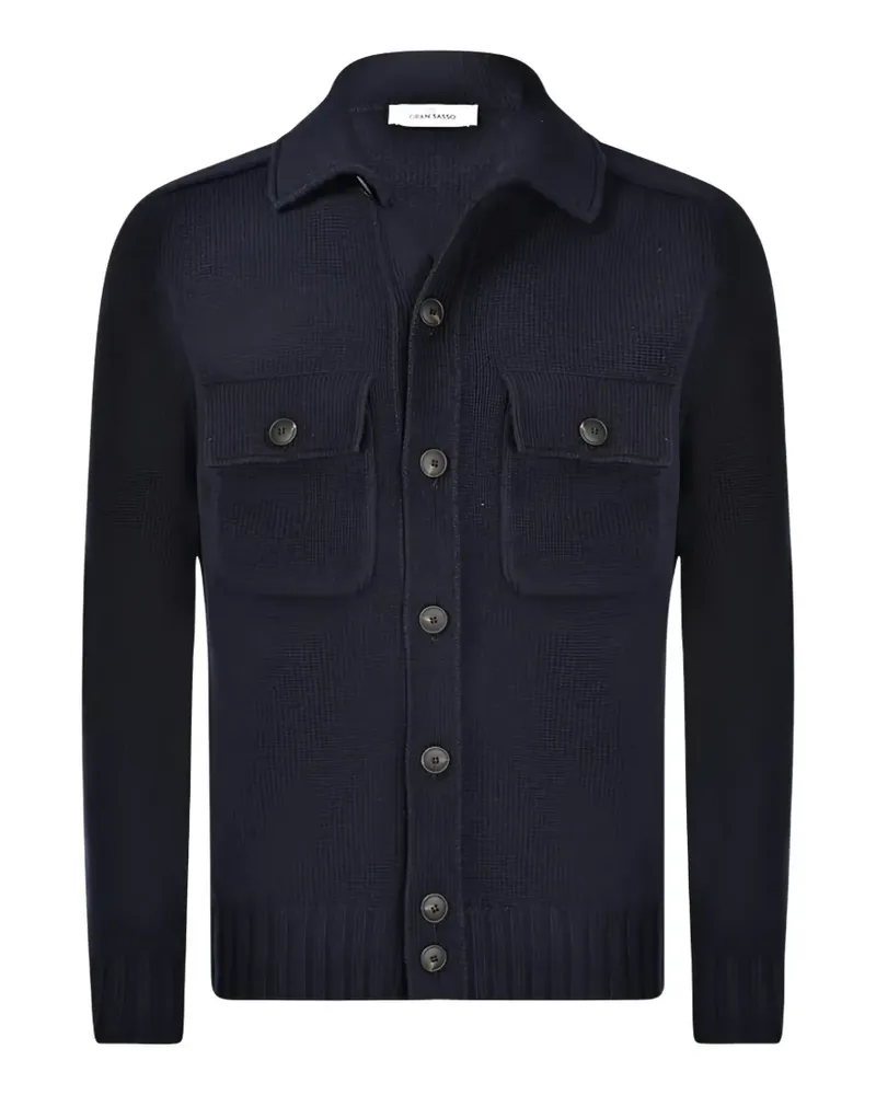 Gran Sasso Jacke mit aufgesetzten Taschen - Blau Blau