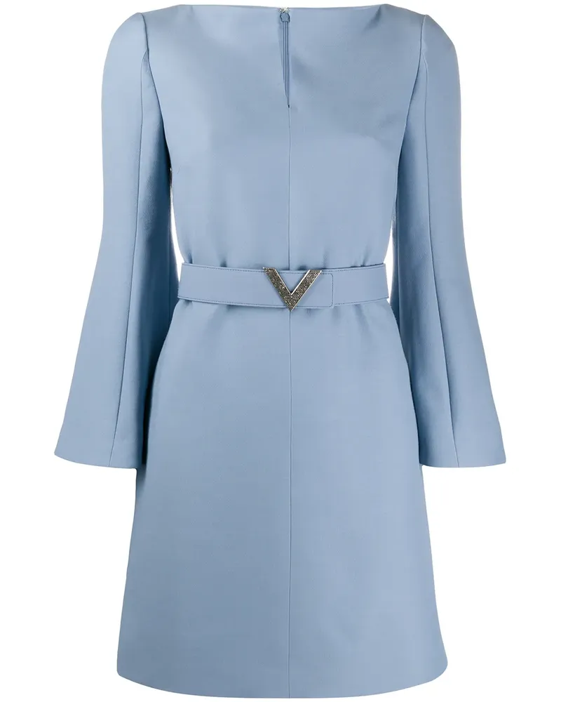 Valentino Garavani Kleid mit V-Gürtel - Blau Blau