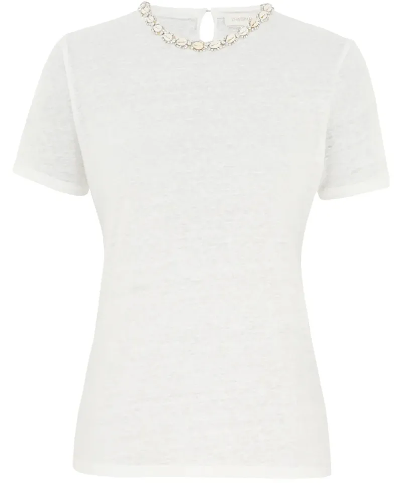 Zimmermann Illuminate T-Shirt - Weiß Weiß