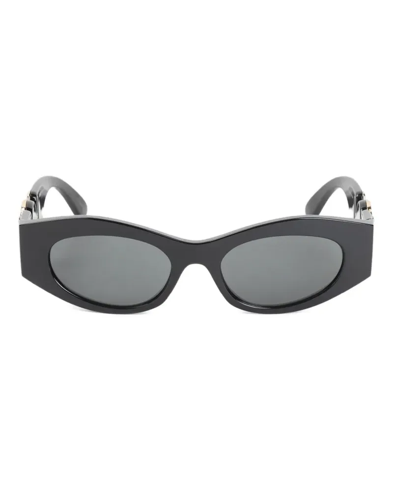 Versace oval-frame sunglasses - Schwarz Schwarz