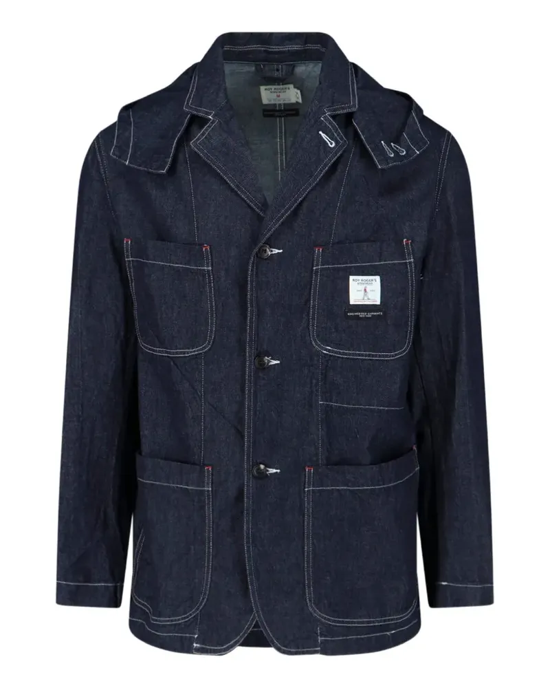 Roy Roger's hooded denim jacket - Blau Blau