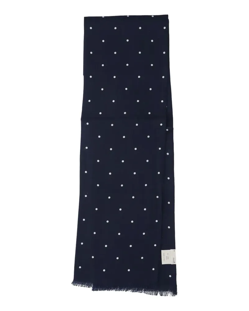 Destin Schal mit Polka Dots - Blau Blau