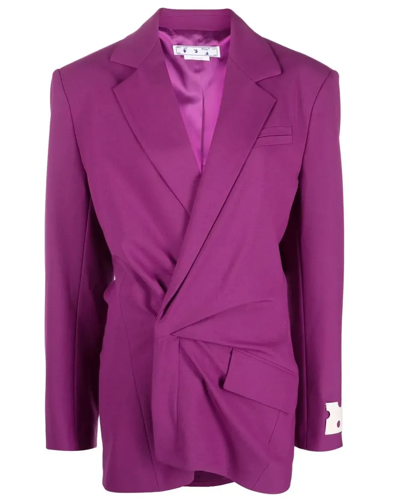 OFF-WHITE Gewickeltes Blazer-Kleid - Violett Violett