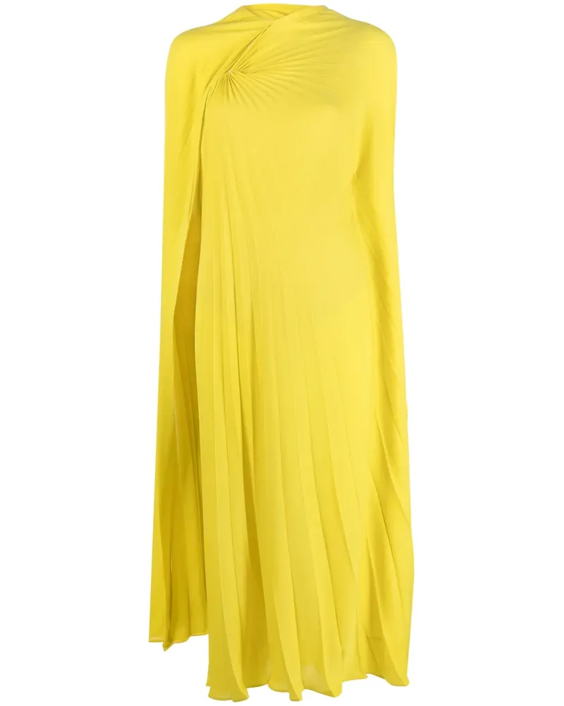 Valentino Garavani Kleid im Cape-Stil - Gelb Gelb