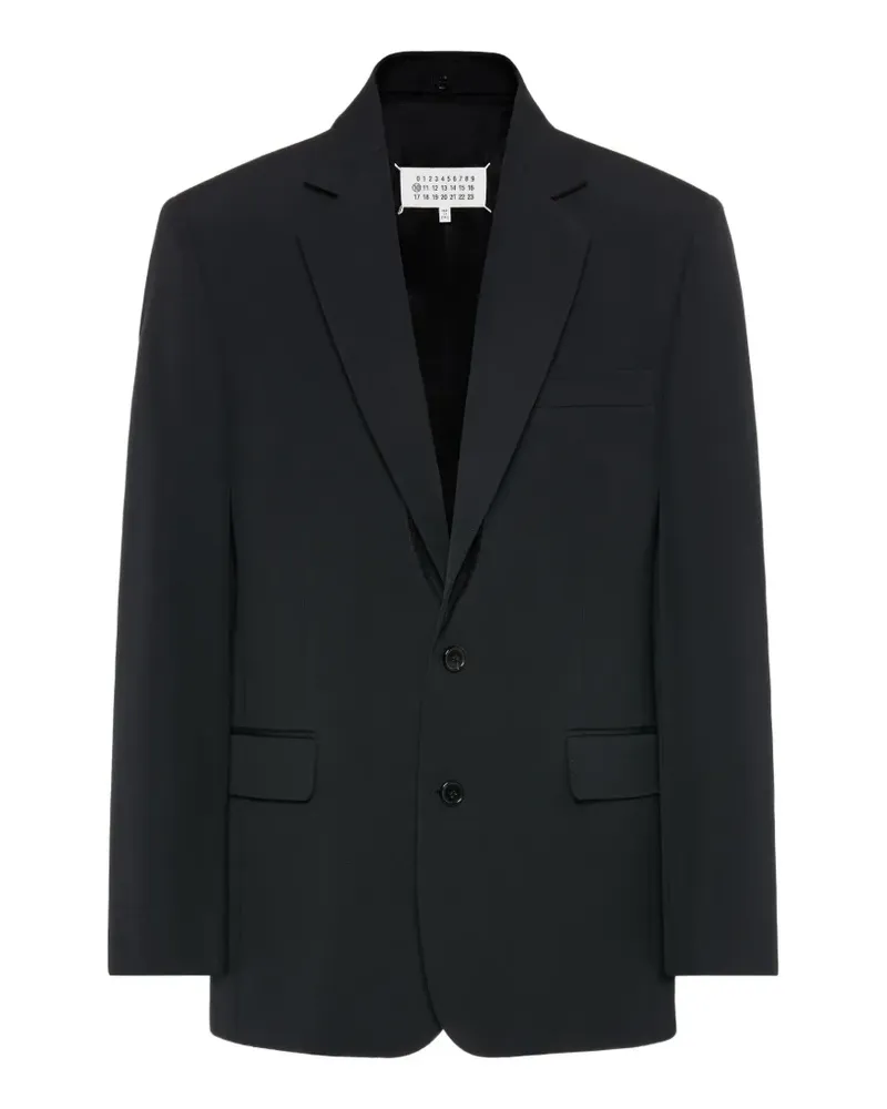 Maison Margiela wool single-breasted blazer - Schwarz Schwarz