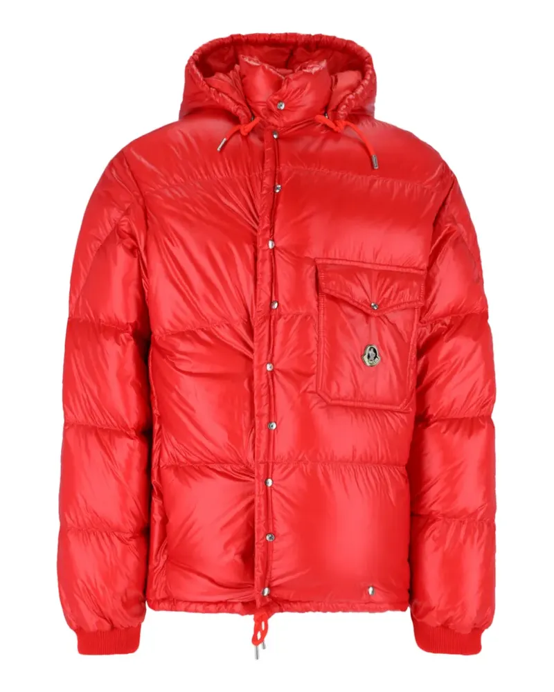 Moncler Gesteppte Kapuzenjacke - Rot Rot