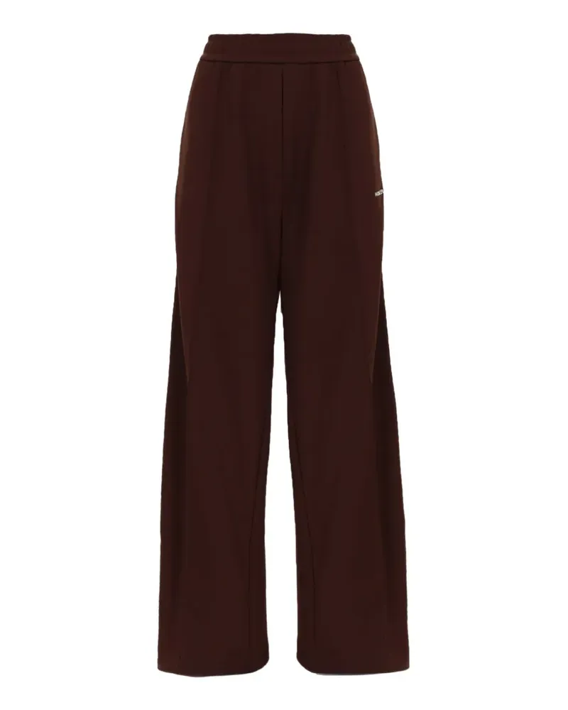 Moncler logo-print wide-leg track pants - Braun Braun