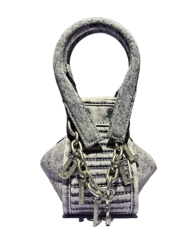 Diesel Mini-Tasche im Distressed-Look - Violett Violett