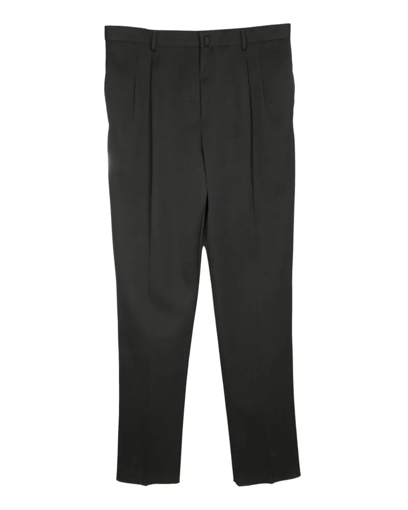 Lanvin high-waisted tapered-leg wool trousers - Schwarz Schwarz
