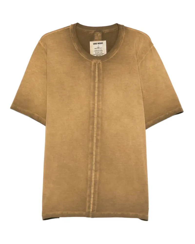 Uma Wang seam detail T-shirt - Braun Braun