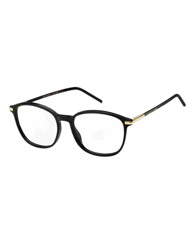 Marc Jacobs Brille mit rundem Gestell - Schwarz Schwarz