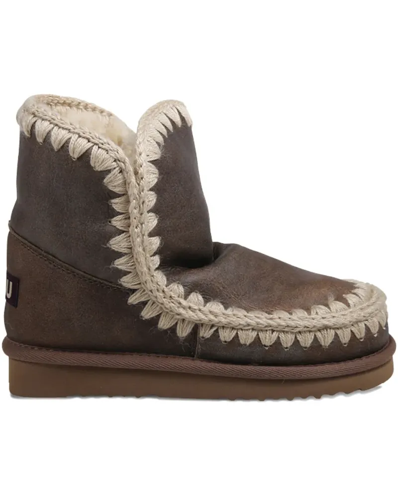 Mou braided-trim boots - Braun Braun