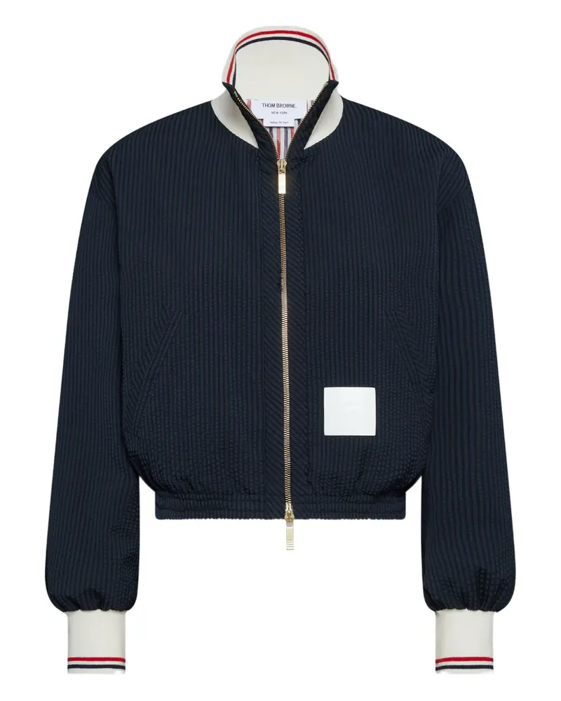 Thom Browne Bomberjacke mit Reißverschluss - Blau Blau