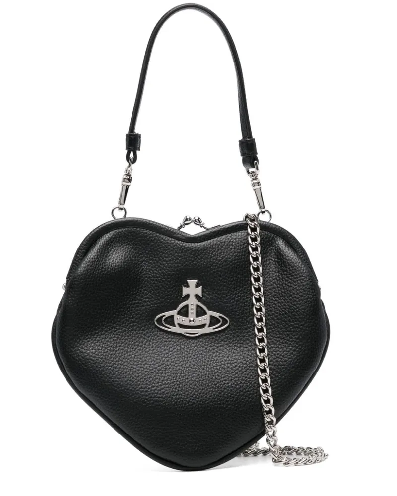 Vivienne Westwood Belle Heart Mini-Tasche - Schwarz Schwarz