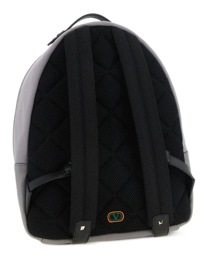 Valentino Garavani Rockstud Stud Up Rucksack aus technischem Stoff - Grau Grau