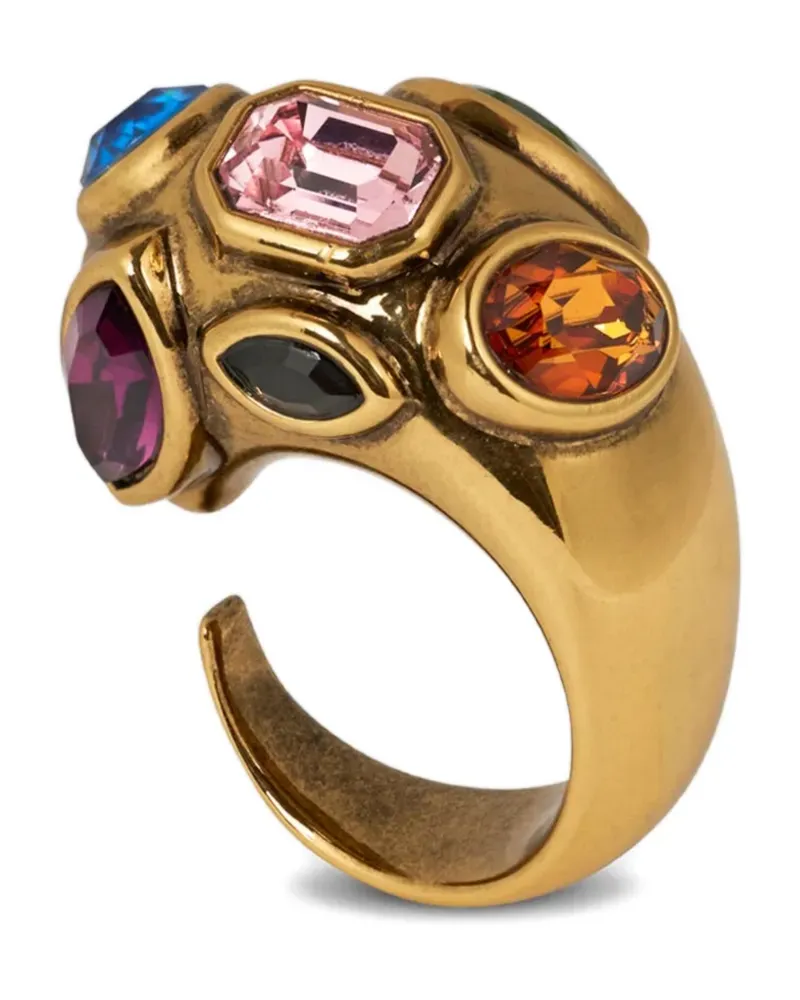Etro Ring mit Kristallen - Gold Gold