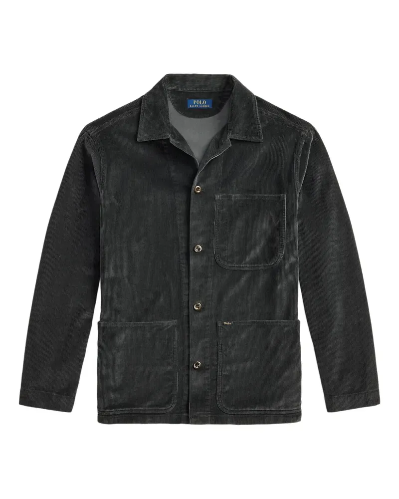 Ralph Lauren Langärmelige Cordjacke - Grau Grau