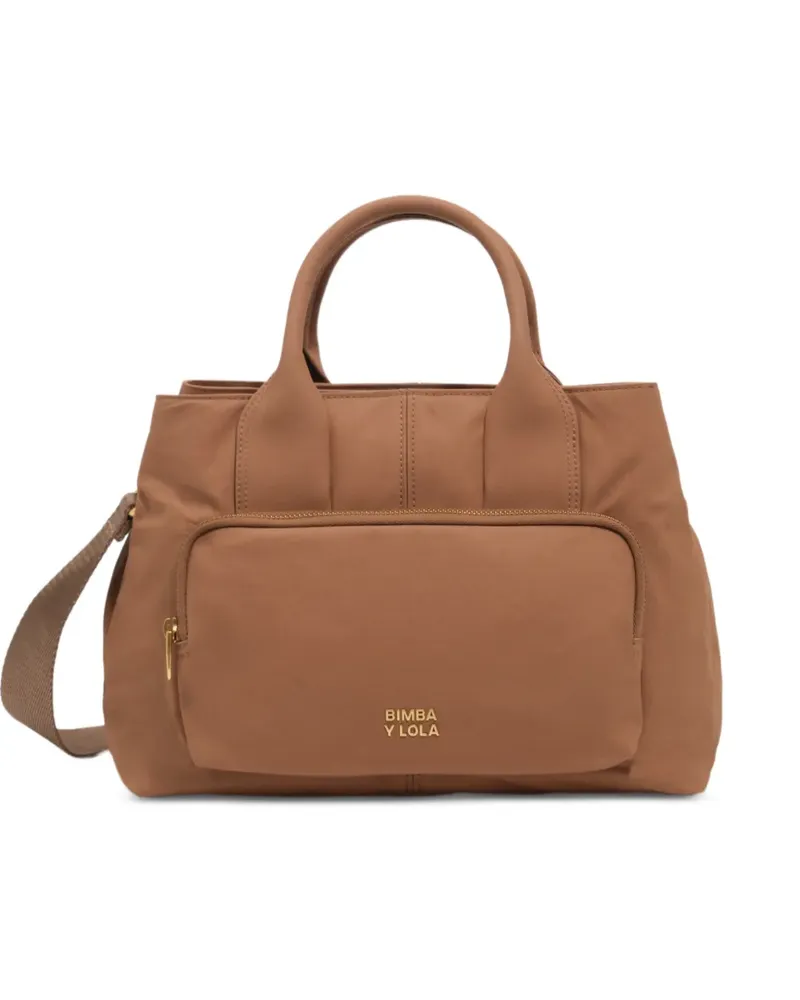BIMBA Y LOLA Große hellbraune Handtasche Braun