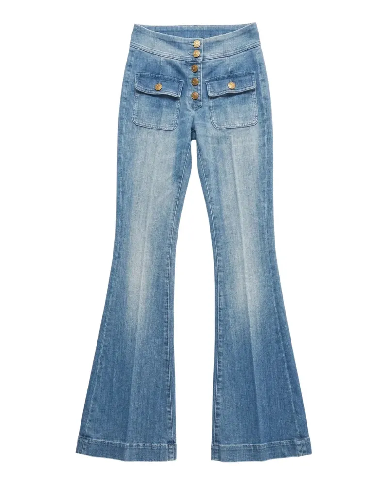 Seafarer button flap-pocket jeans - Blau Blau