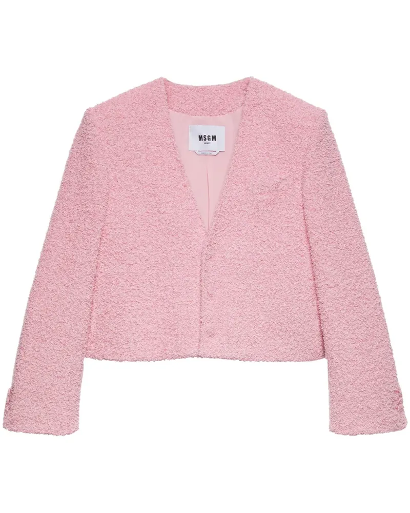 MSGM Strukturierte Strickjacke - Rosa Rosa