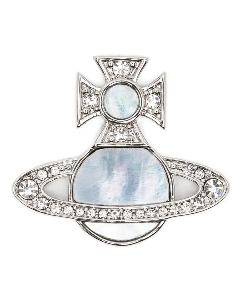 Vivienne Westwood Ohrstecker mit Orb-Motiv - Silber Silber