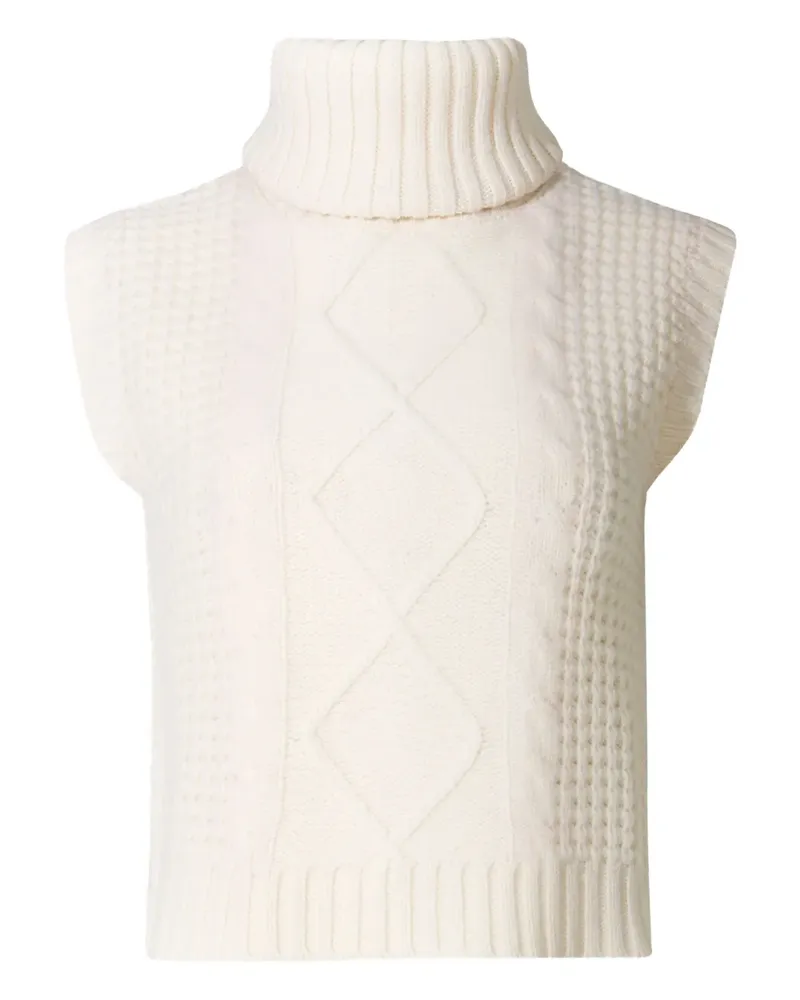 Perfect Moment Rollkragenoberteil mit Zopfmuster - Nude Nude