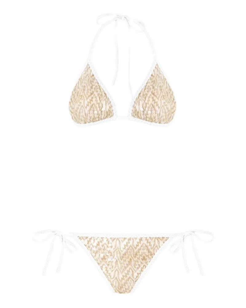 Missoni triangle-cup bikini set - Gold Gold
