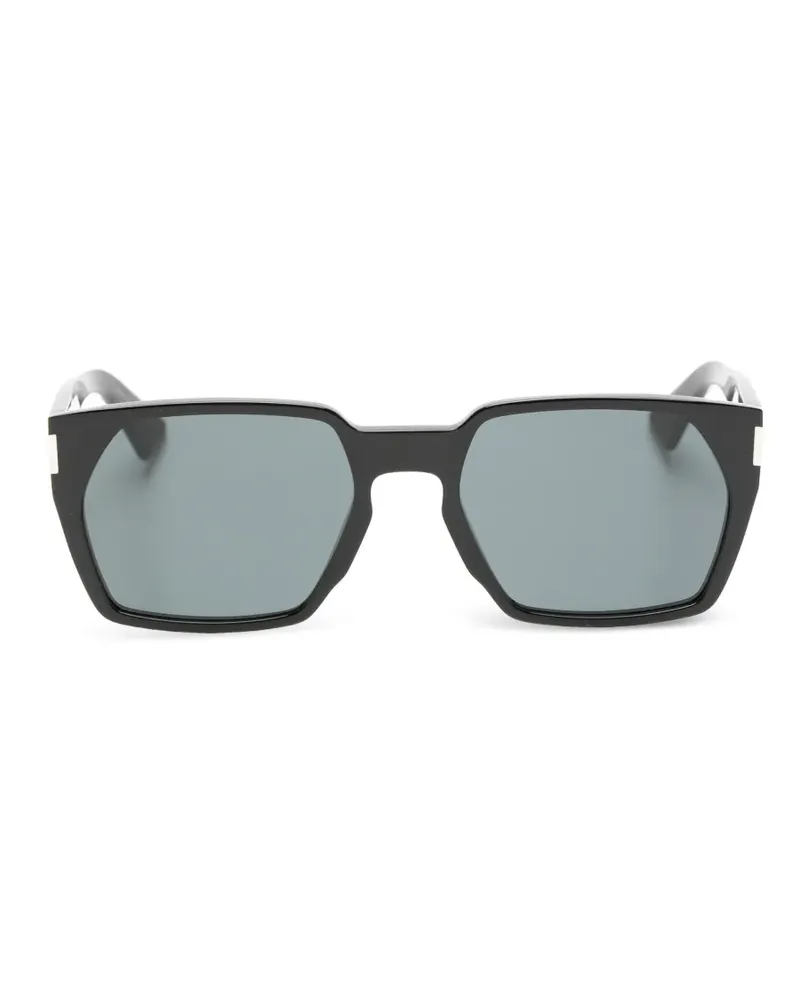 Saint Laurent geometric-frame sunglasses - Schwarz Schwarz