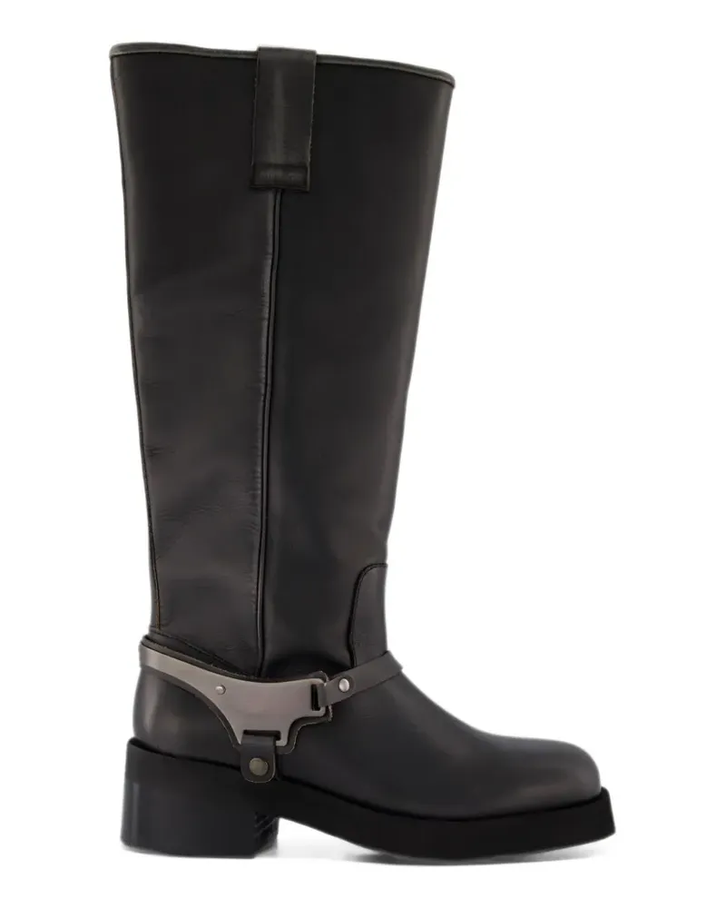 Nubikk Eve Lynn leather biker boots - Schwarz Schwarz
