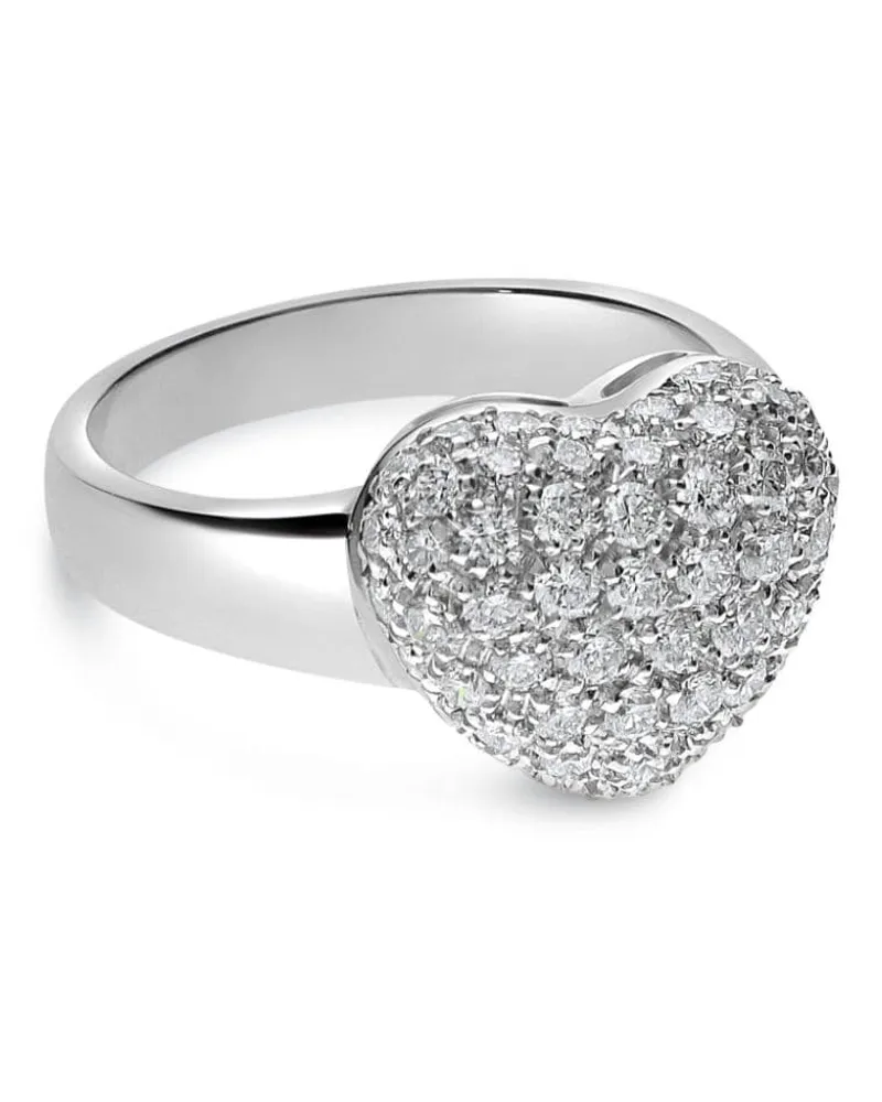 LEO PIZZO 18kt Weißgoldring mit Diamanten - Silber Silber