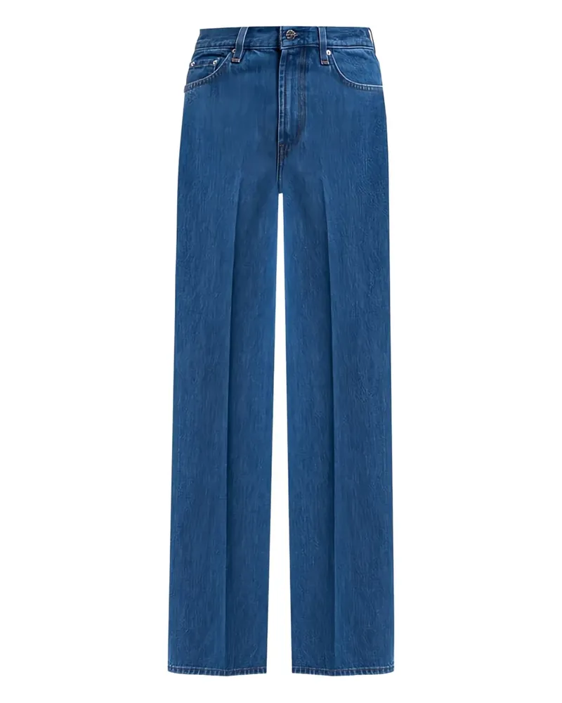 Totême Weite Hose mit Bügelfalten - Blau Blau